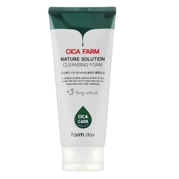 FARM STAY Cica Farm Nature Solution Cleansing Foam 180ml
