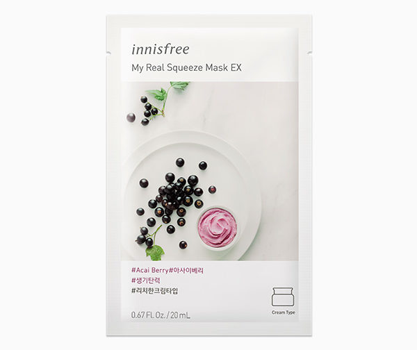 Innisfree My Real Squeeze Mask - Acai Berry (20ml)