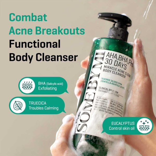 SOME BY MI AHA BHA PHA 30 Days Miracle Acne Clear Body Cleanser 400g