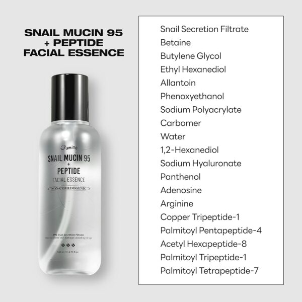 JUMISO - Snail Mucin 95 + Peptide Facial Essence 140 ml
